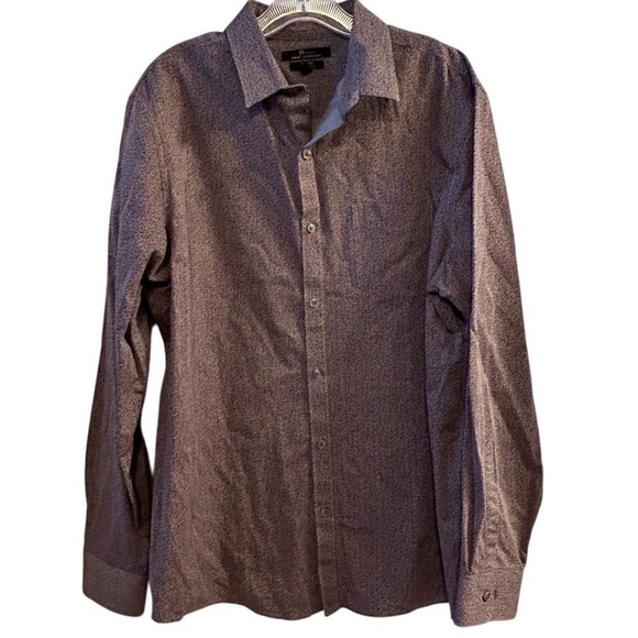 Marc Anthony Luxury Dress shirt XXL mens slim fit NWT Burgundy color Long sleeve - Picture 1 of 9